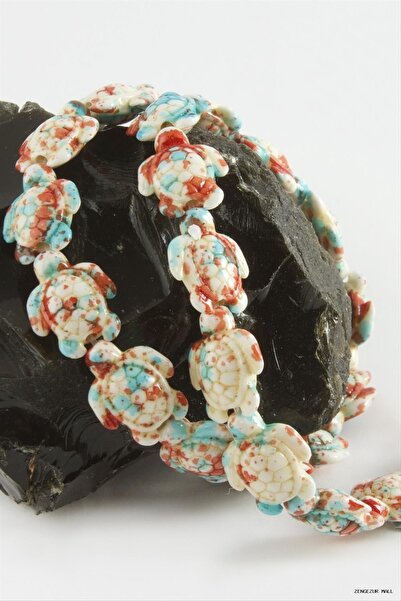ZERO LAND Zngzrmll 1.8mm Turtle Turquoise (33930) Stone Ebruli