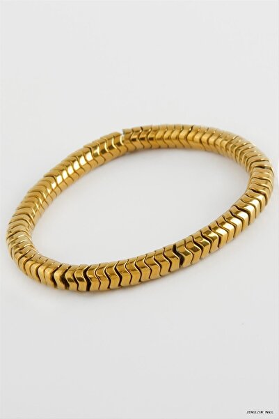 ZERO LAND Zngzrmll Hematite Natural Stone (32433) Bracelet Yellow