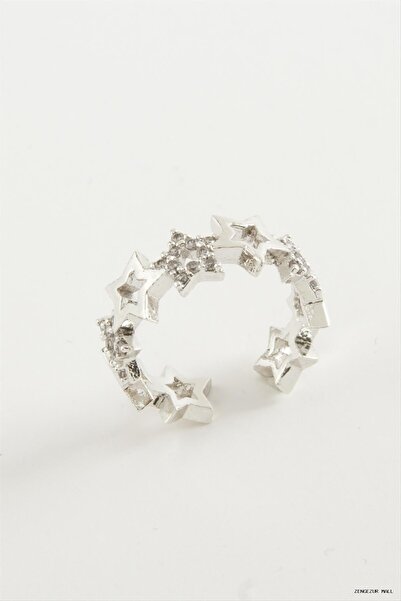 ZERO LAND Zngzrmll Star Zircon Cubic Zirconia Ring (30923) Silver Color