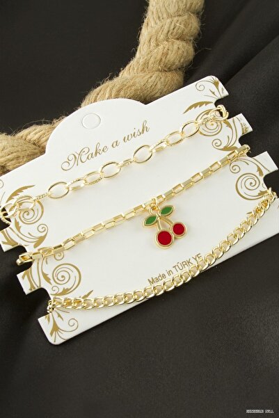ZERO LAND Zngzrmll Cherry Ir Bracelet 3 (33551) Piece Yellow
