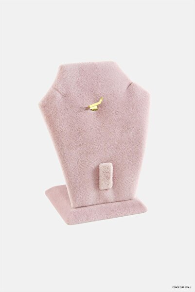 ZERO LAND Zngzrmll Velvet Set Necklace Stand (25738) Pink