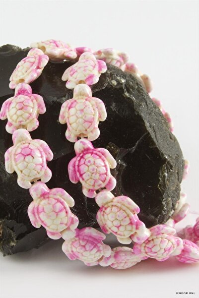 ZERO LAND Zngzrmll 1.8mm Turtle Turquoise (33933) Stone Pink