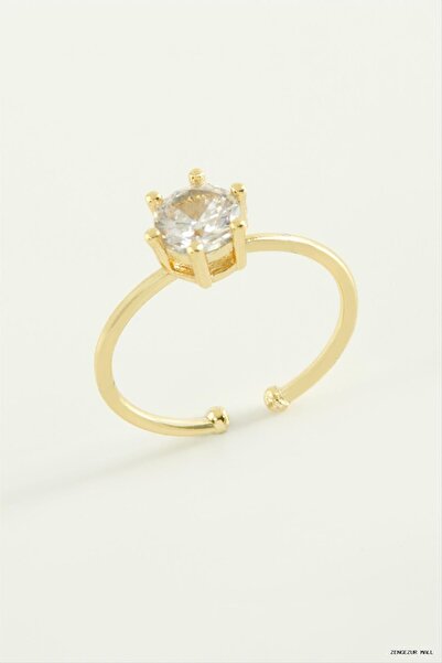 ZERO LAND Zngzrmll Zircon Solitaire (34415) Ring Yellow