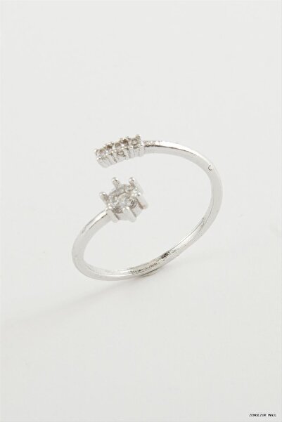 ZERO LAND Zngzrmll Zircon Stone Ring (30829) Silver Color