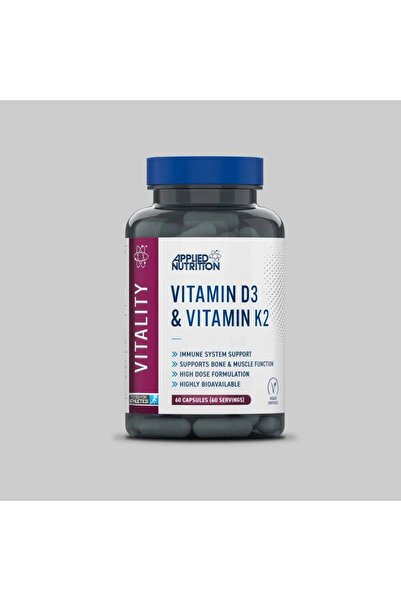 applied nutrition Vitamin D3 K2 4000 IU High Dose Formula – Best Immune 60 Caps