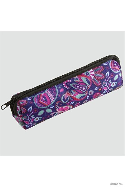 ZERO LAND Zngzrmll Tile Patterned Pen Holder (41032) Wallet Purple