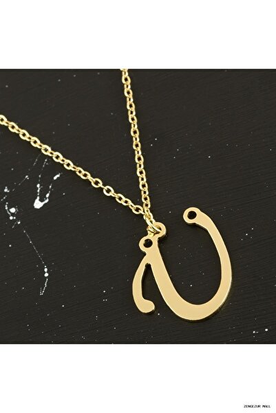 ZERO LAND Zngzrmll Solid Brass Lettered (43628) Necklace Ü