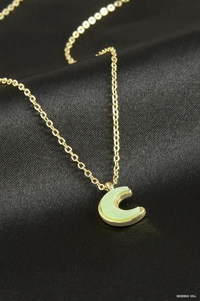 ZERO LAND Zngzrmll Crescent Polyester (41958) Pendant Green