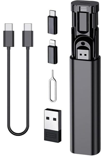 KASTWAVE Multi USB Charging Adapter Kit, USB C to Lightn-ing & Micro USB Conv...