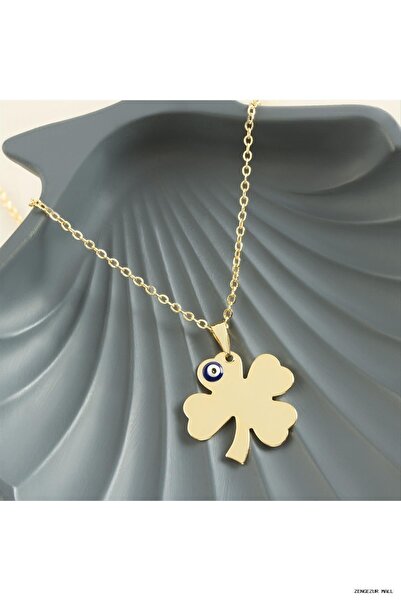 ZERO LAND Zngzrmll Clover Name Engravable (41039) Necklace Yellow