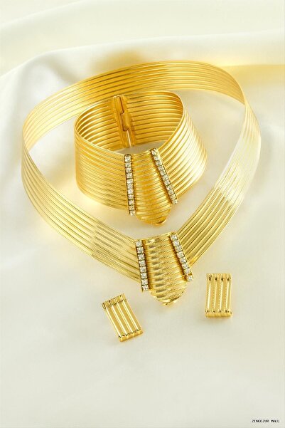 ZERO LAND Zngzrmll Trabzon Tasma Set (35820) Necklace Yellow