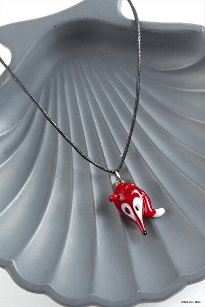 ZERO LAND Zngzrmll Fox Glass (40514) Pendant Red