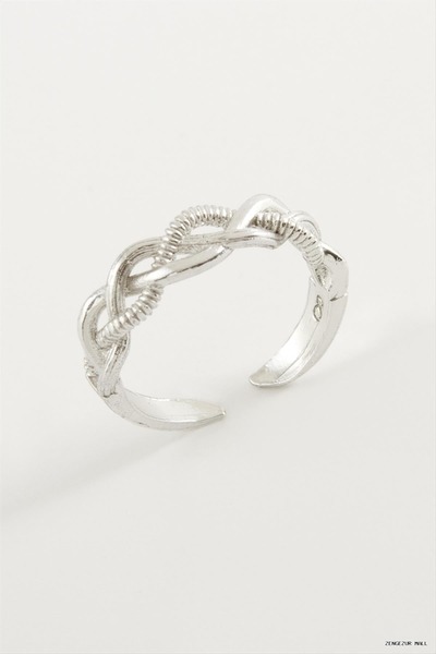 ZERO LAND Zngzrmll Eternity Metal Ring (34919) Silver Color
