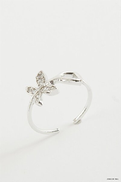 ZERO LAND Zngzrmll Zircon Stone Ring (42133) Silver Color