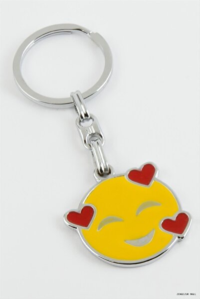 ZERO LAND Zngzrmll Cute Emoji Metal (40050) Keychain Yellow