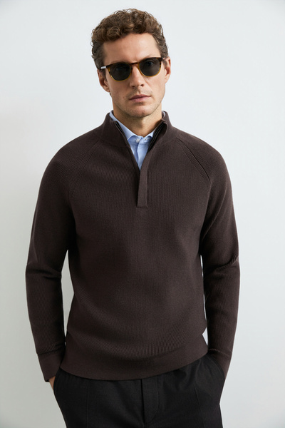 Lufian Gabı Men's Sweater Brown
