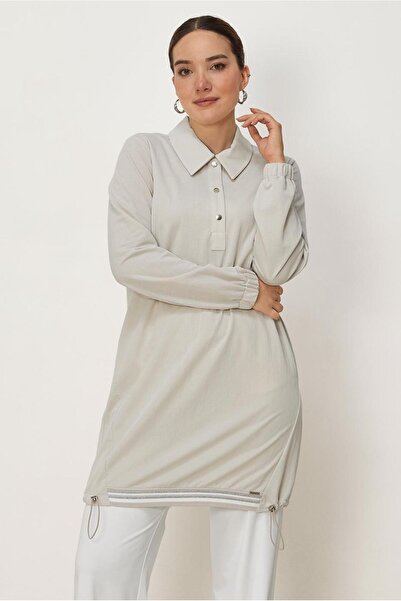 Alvina Shirt Collar Tracksuit Tunic 46772