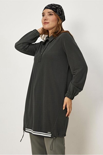Alvina Shirt Collar Tracksuit Tunic 46772