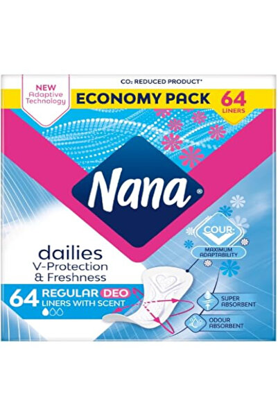 NABC Nana Panty Liners Duo Normal Scented (64pcs) x3