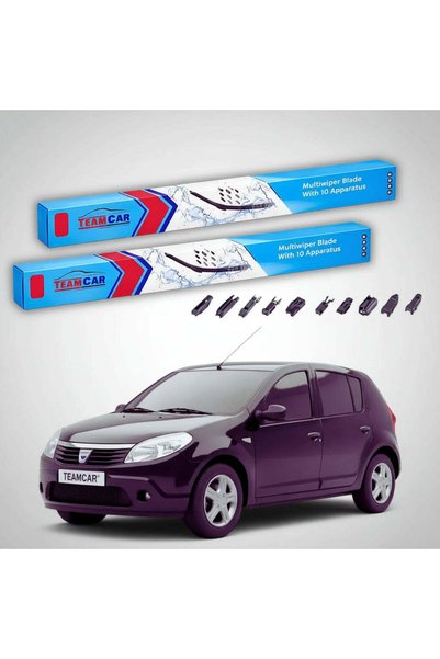 TEAMCAR Wipers Dacia Sandero I 2008-2012 | Front Set Flat Premium – TeamCar®