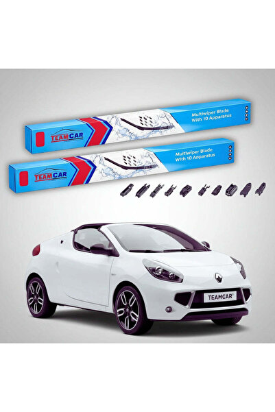 TEAMCAR Wipers Renault Wind E4M Cabriolet 2010-2014 | Front Set Flat Premium ...