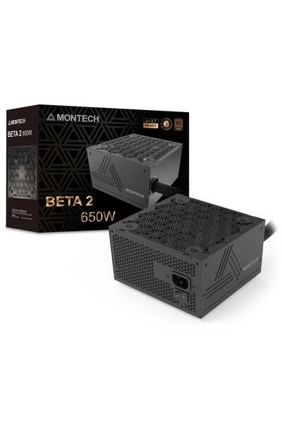 MONTECH BETA 2 Power Supply, 650 W, 80 PLUS Bronze (Black)