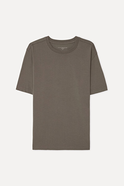 Mudo Tricou maro pentru bărbați cu gât tip crewneck