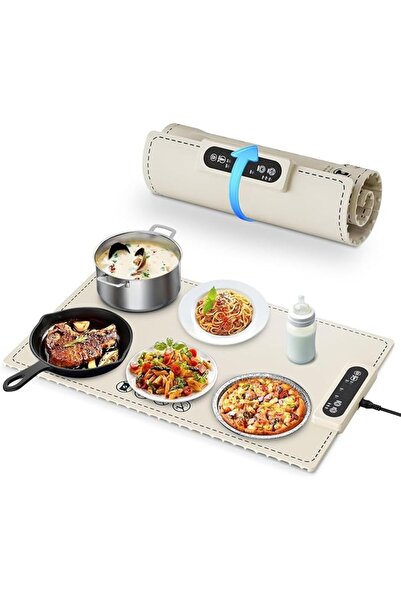 GENERAL Food Warming Mat, Portable Foldable Electric Warming Tray with 3 Temp...