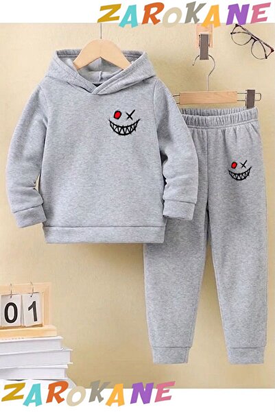 ZAROKANE Red Eyes Sulite Printed Winter Children's Hooded Cotton Inside Track...