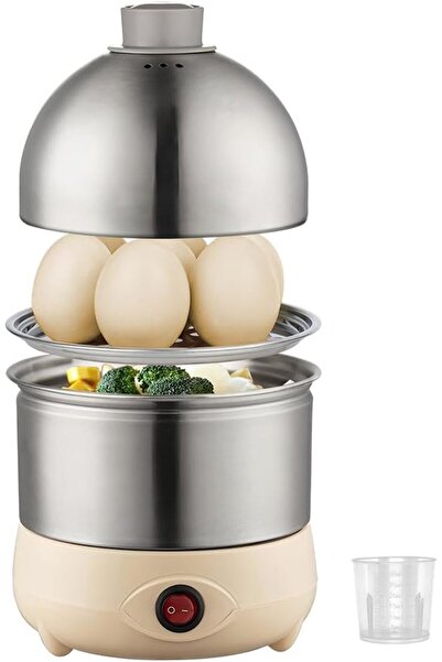 GENERAL Oaxiti 12 Egg Capacity Rapid Egg Cooker Stainless Steel Electric Egg ...