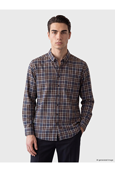 LC Waikiki Quality Parts from Çelebi Store Standard Fit Checked Embroidered g...