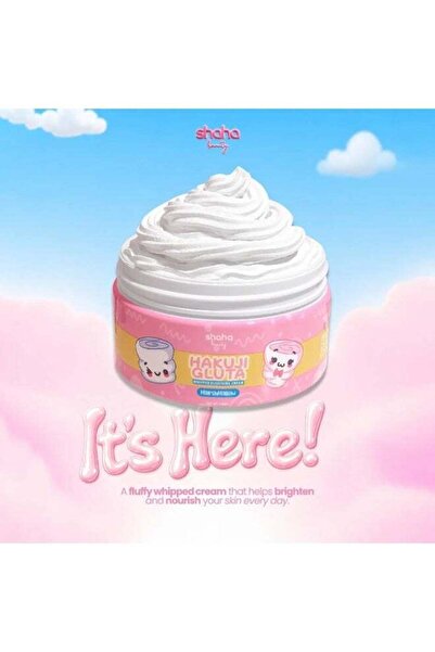 SHAHA Hakuj Gluta Whipped Bleaching Cream – Pink Marshmallow Beauty Cream for...