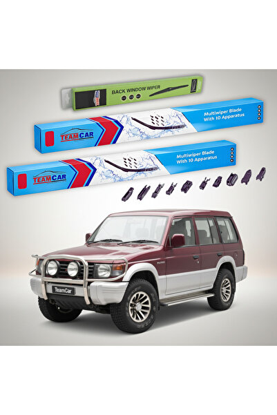 TEAMCAR Wipers Mitsubishi Pajero II (V2_W, V3_W, V4_W) 1990-2000 | Front and ...