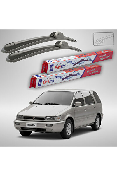 TEAMCAR Lamele ștergătoare Mitsubishi Santamo MPV 1999-2004 |   Set frontal p...