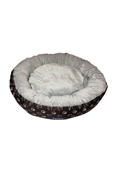 Solplant Culcus pufos pentru caine/pisica, gri deschis, 67 cm