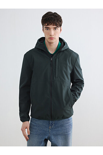 LC Waikiki Ozmarka New Season Green Regular Fit Hooded Men's Jacket