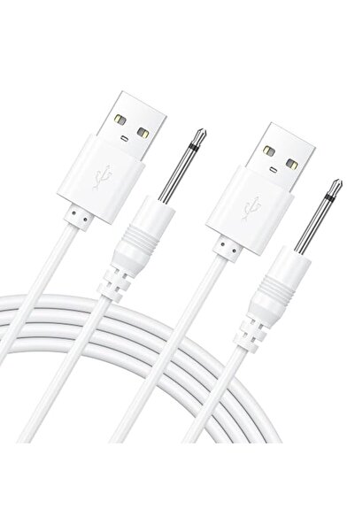 Zoye 2 Pack Replacement DC Charging Cable, USB to DC 2.5mm Fast Charger Cord ...