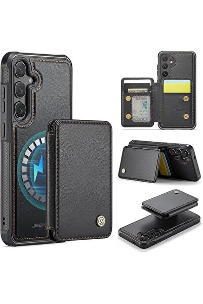 GENERAL Elypik Case for Samsung Galaxy S25, Magnetic Detachable Wallet Case w...