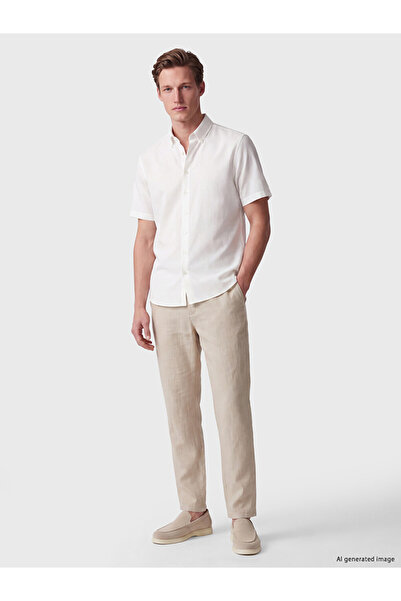 LC Waikiki Peak New Season Beige Standard Fit Men's Textured Trousers