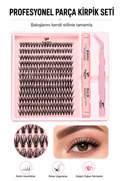 RP Royal Paris Cosmetic Profesyonel Parça Kirpik Seti ile Doğal ve Çarpıcı Ba...
