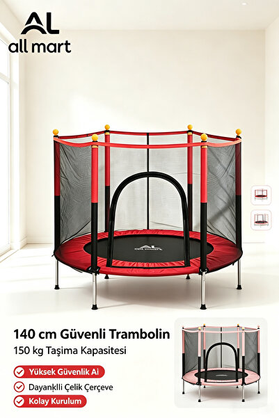 Allmart Güvenlik Korumalı Fileli 140 Cm Özel Fermuar Güven Konforlu Çocuk Tra...