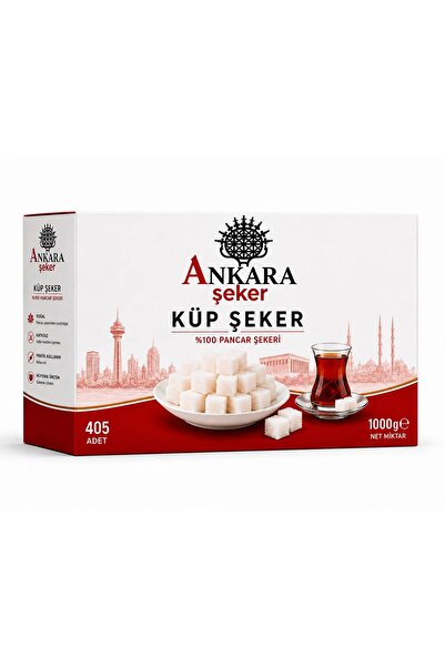 Ankara Şeker Küp Şeker 1000 gr 405'li - 20 Adet 1 Koli