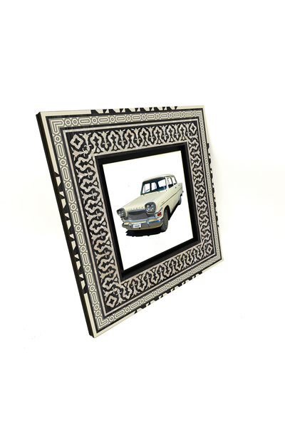Sadrazam Revolution Automobile Printed 20X20 Mdf Anatolian Painting 1G-Do1