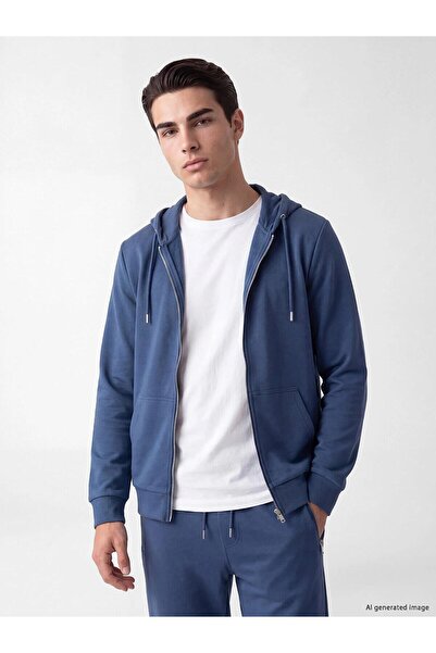 LC Waikiki Hooded Men's Zippered Sweatshirt (W6)