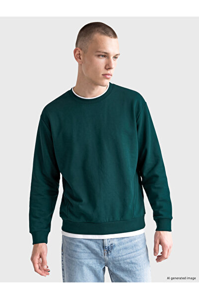 LC Waikiki Rmz Gi̇yi̇m Farkiyla Zero Roba Collar Men's Sweatshirt