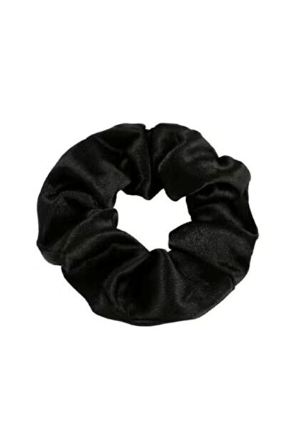 huitich Elastic Silk Scrunchie for Women Black