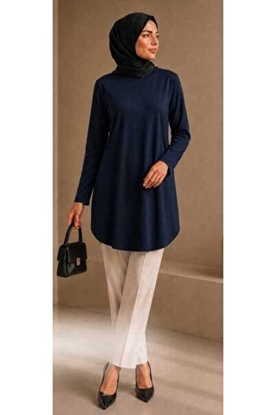 Trendingsize Plus Size Viscose Fabric Relaxed Fit Long Sleeve Tunic
