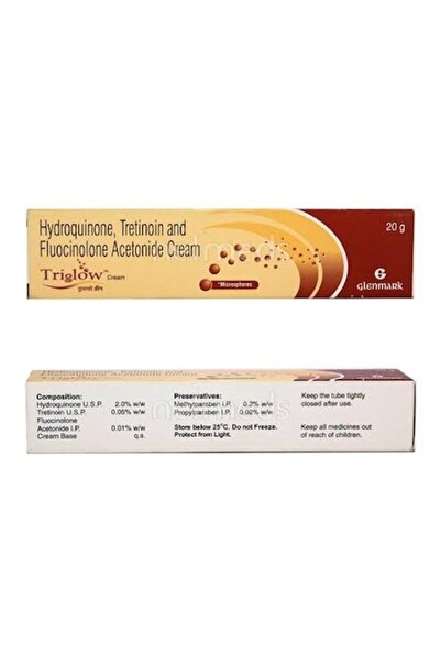 GLENMARK Triglow Cream 15 γρ., λεύκανση δέρματος, αποχρωματισμός, μέλασμα