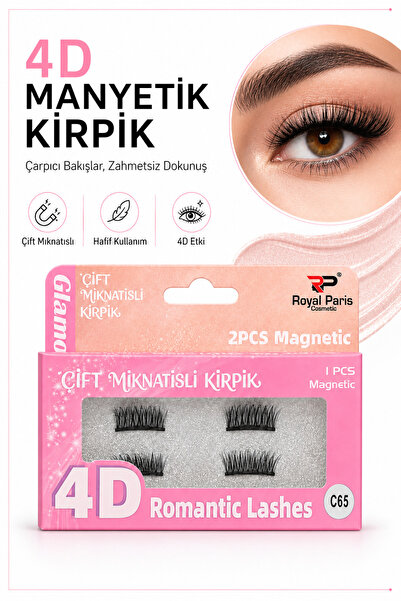 RP Royal Paris Cosmetic Glamour Çift Mıknatıslı Manyetik Mıknatıslı Kirpik Ya...