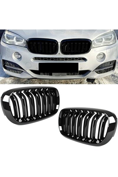 M MODECAR BMW X5 F15 13-18 grile frontale (tip rinichi) stânga + dreapta, neg...